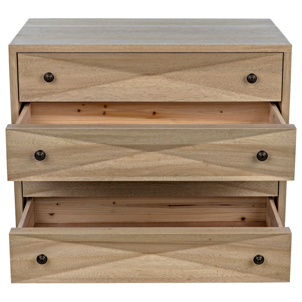 Diamond Chest, Washed Walnut by NOIR