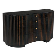 Irene Dresser, Hand Rubbed Black with Light Brown Trim by NOIR