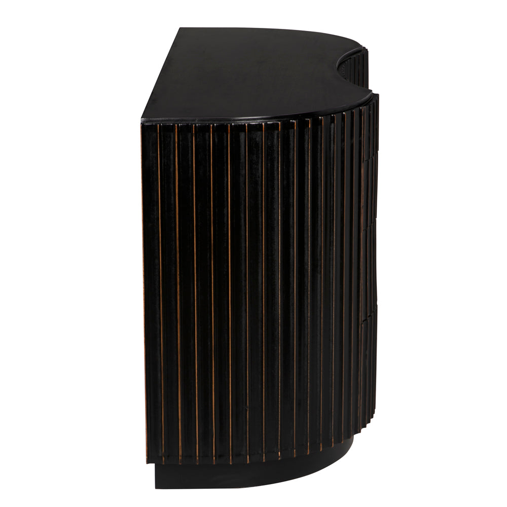 Irene Dresser, Hand Rubbed Black with Light Brown Trim by NOIR