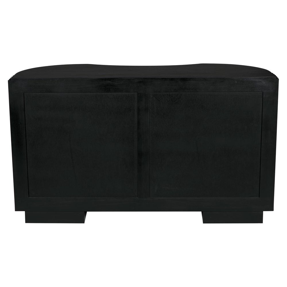 Irene Dresser, Hand Rubbed Black with Light Brown Trim by NOIR