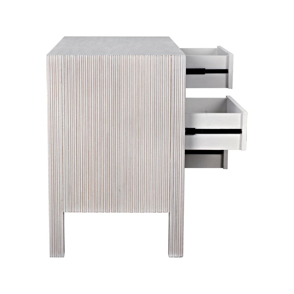 Conrad 6 Drawer Dresser, White Wash by NOIR