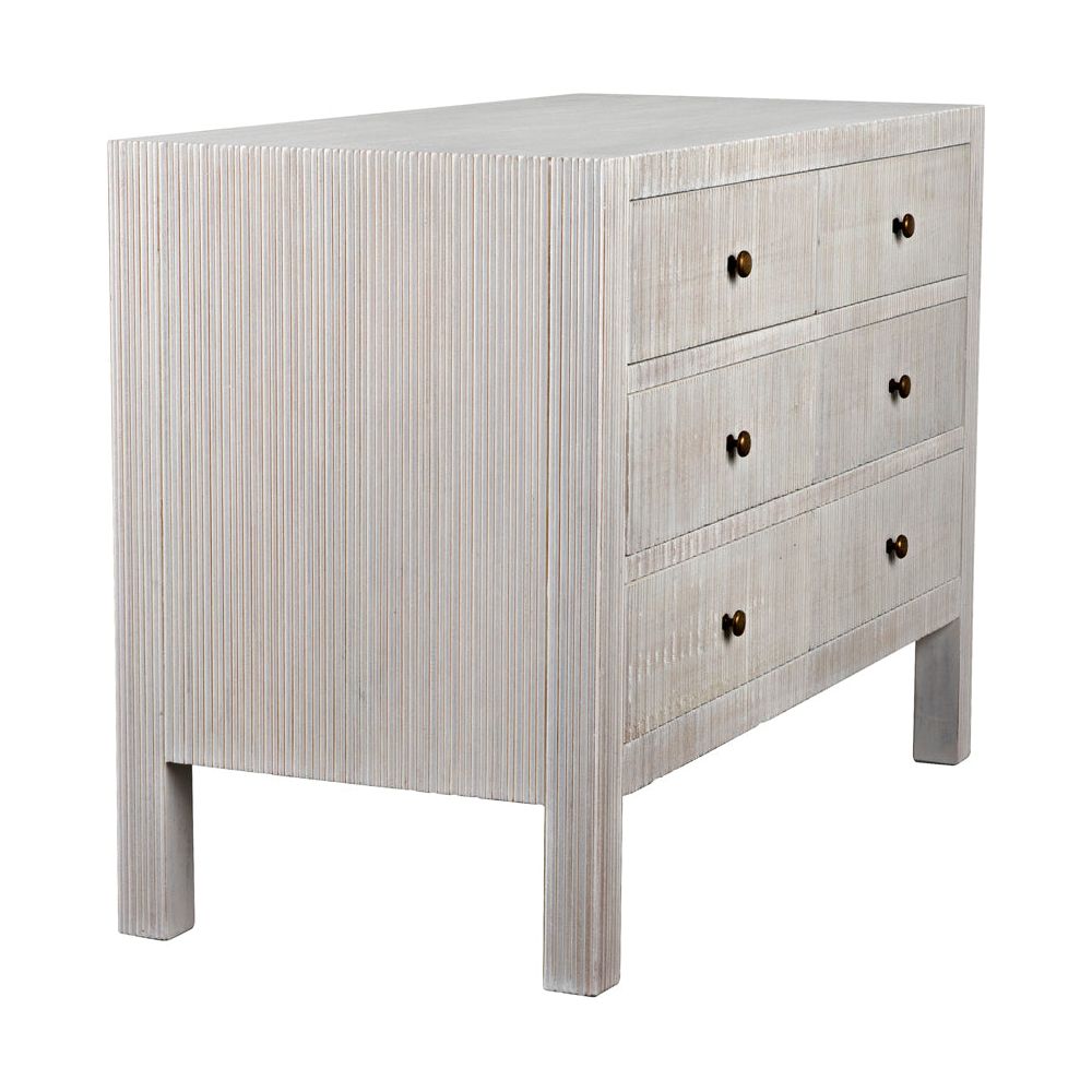 Conrad 6 Drawer Dresser, White Wash by NOIR