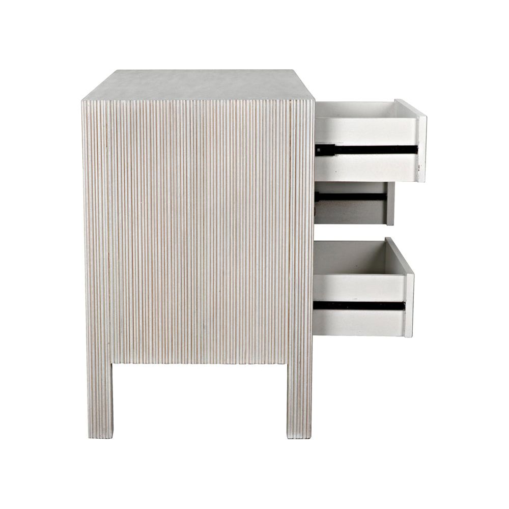Conrad 6 Drawer Dresser, White Wash by NOIR