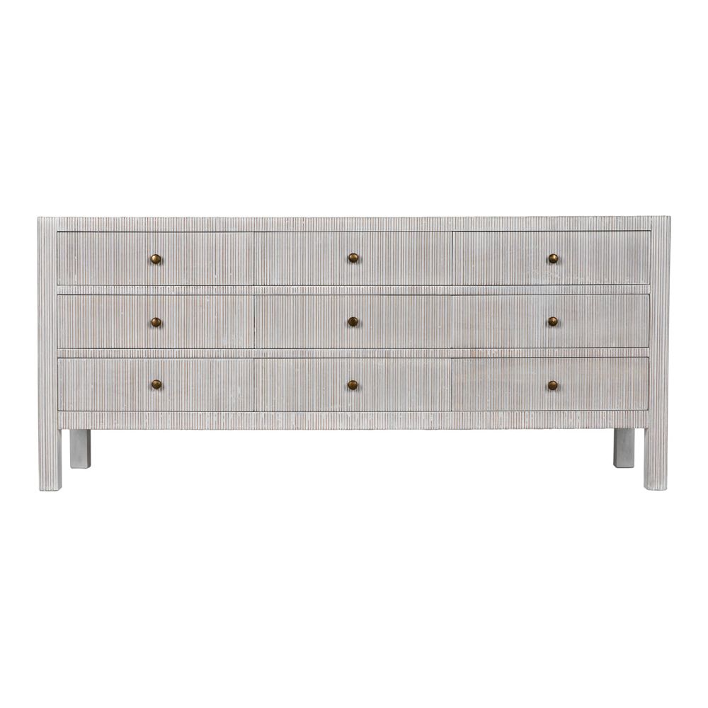 Conrad 9 Drawer Dresser, White Wash by NOIR
