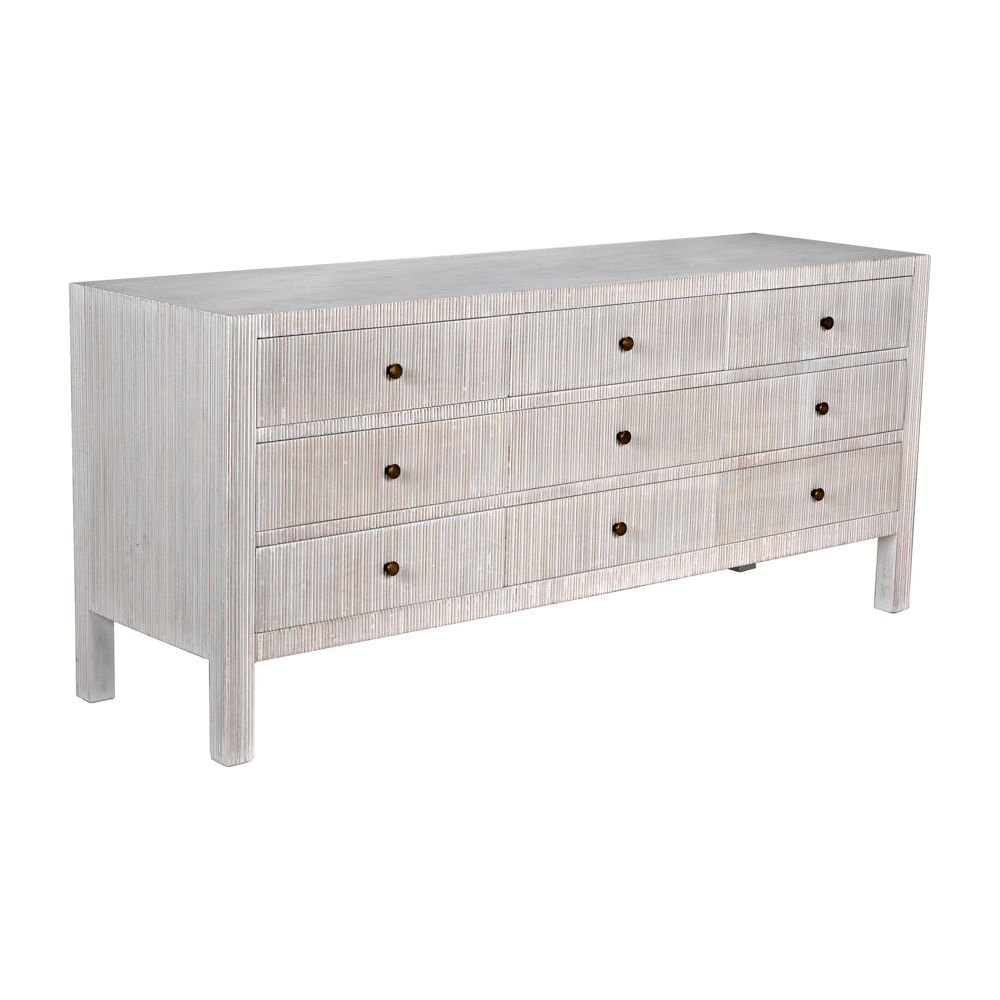 Conrad 9 Drawer Dresser, White Wash by NOIR