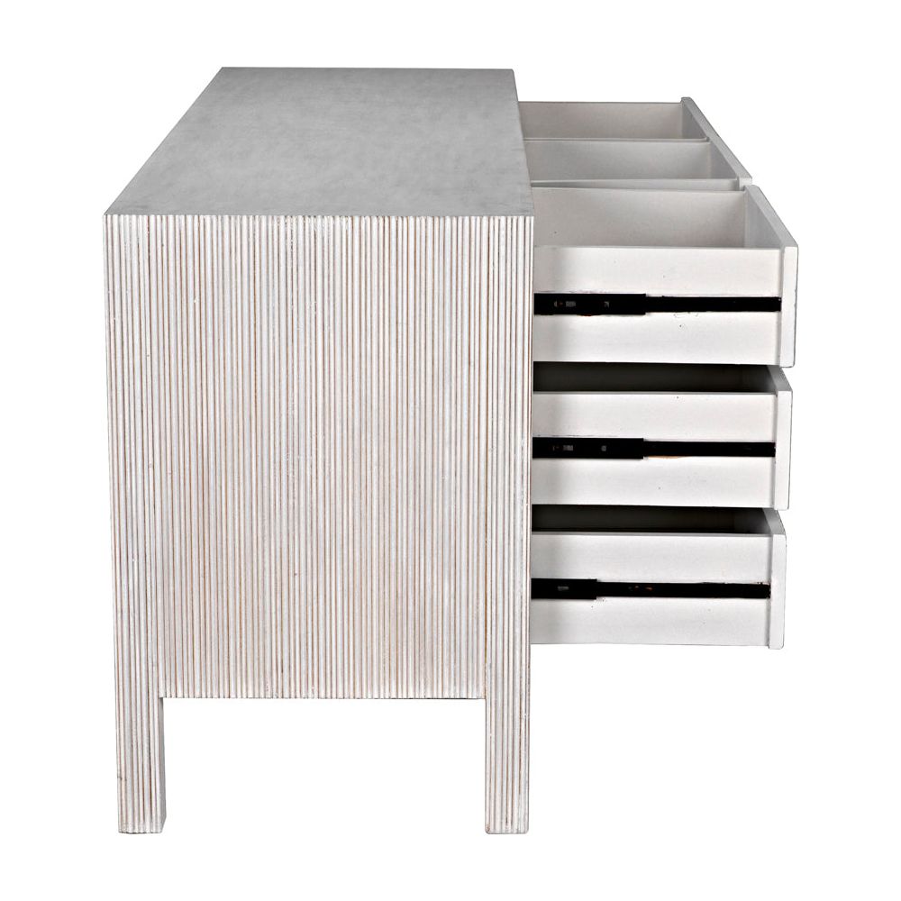 Conrad 9 Drawer Dresser, White Wash by NOIR