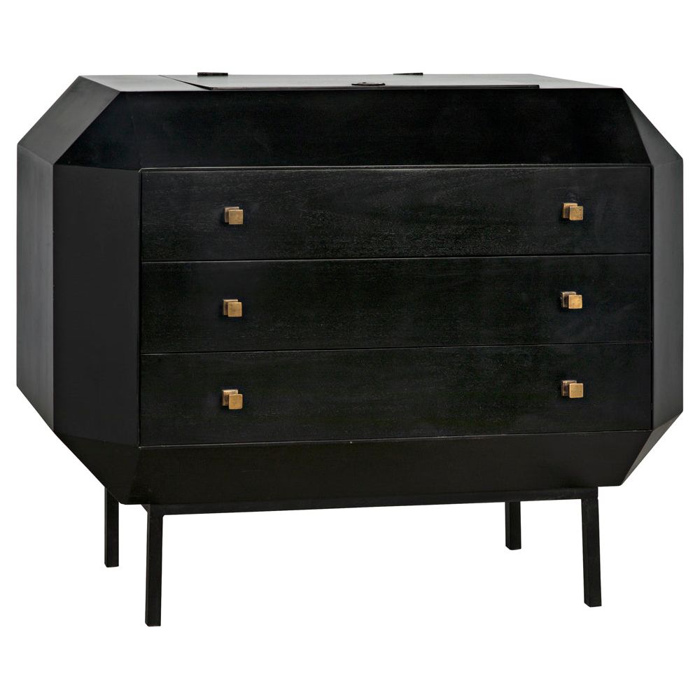 Rhiana Dresser, Hand Rubbed Black by NOIR
