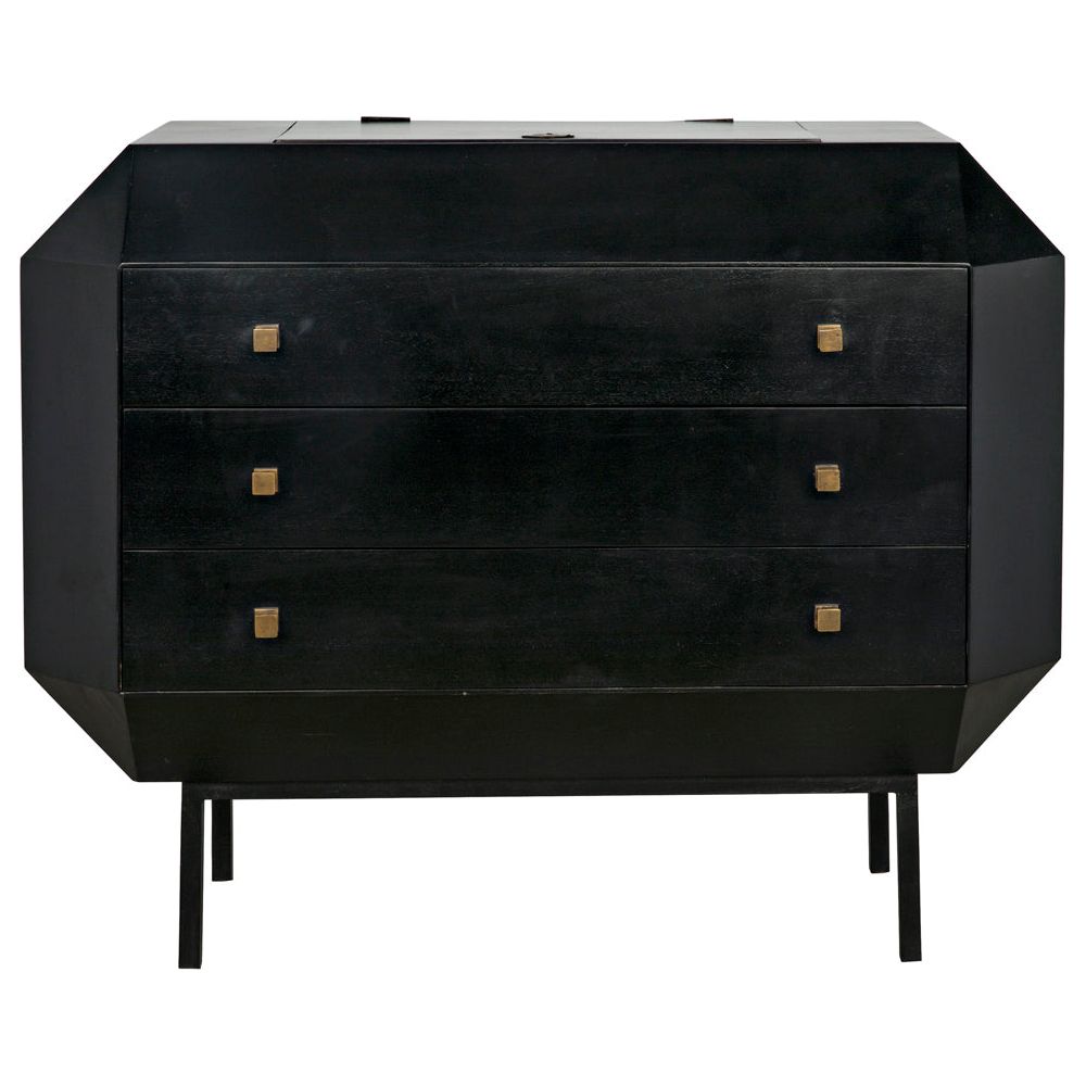 Rhiana Dresser, Hand Rubbed Black by NOIR