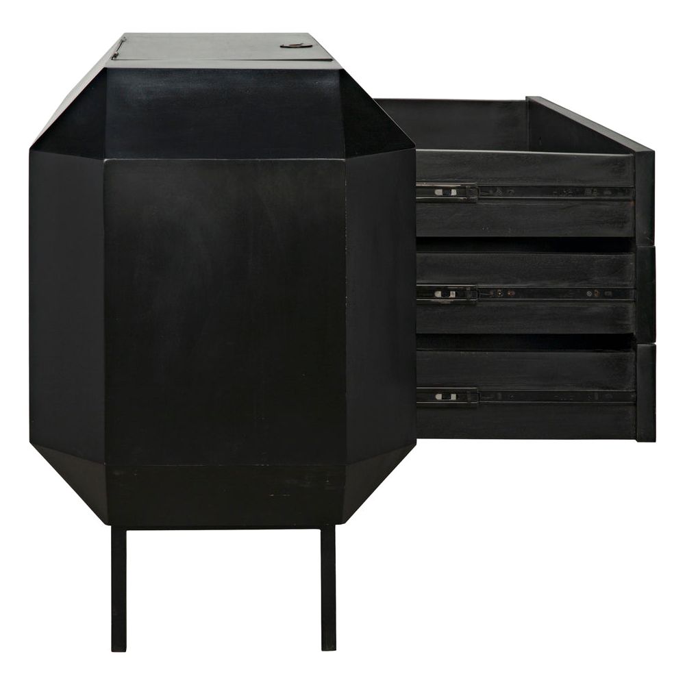 Rhiana Dresser, Hand Rubbed Black by NOIR