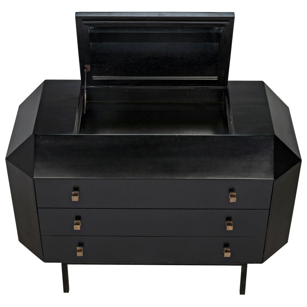 Rhiana Dresser, Hand Rubbed Black by NOIR