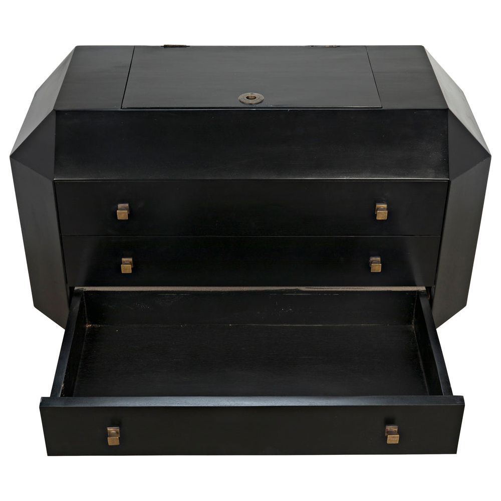 Rhiana Dresser, Hand Rubbed Black by NOIR