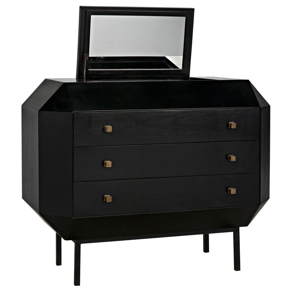 Rhiana Dresser, Hand Rubbed Black by NOIR