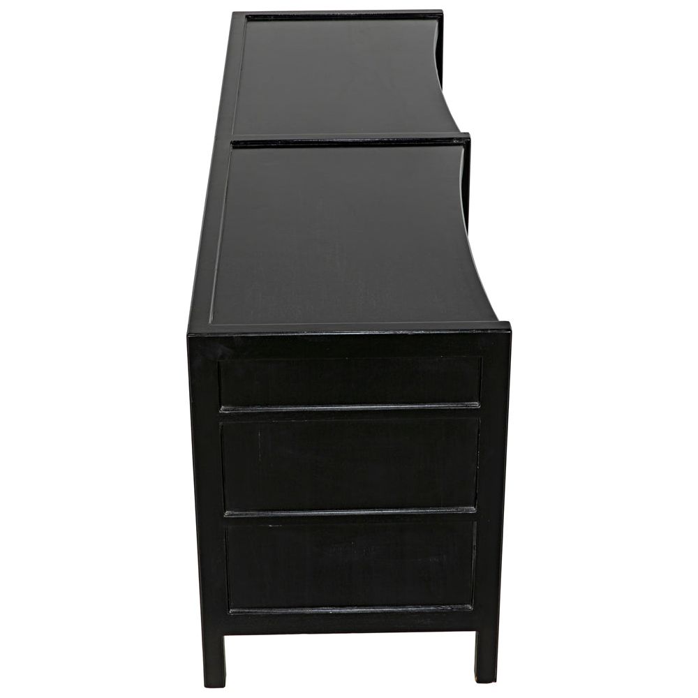 Hampton 6 Drawer Dresser, Hand Rubbed Black by NOIR