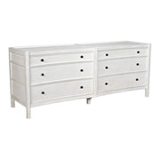 Hampton 6 Drawer Dresser, White Wash by NOIR