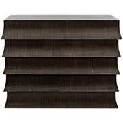 Ava Dresser, Hand Rubbed Black with Light Brown Highlights by NOIR