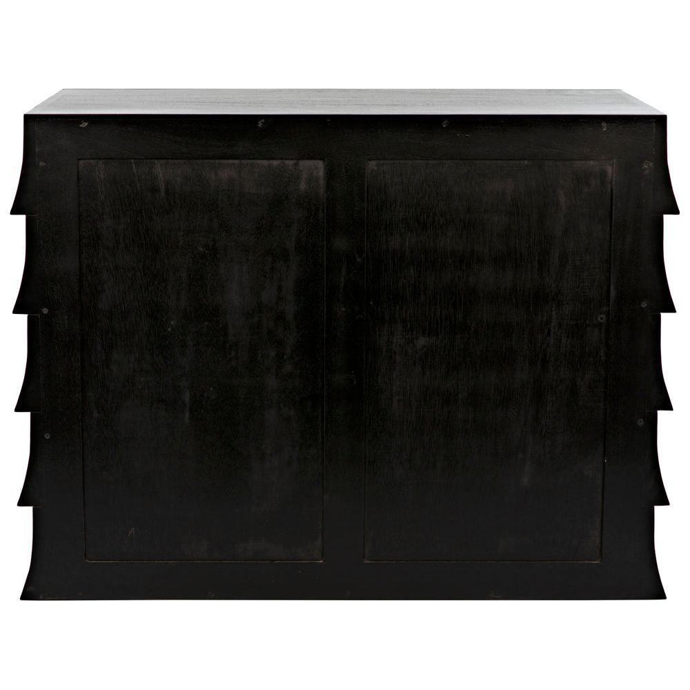 Ava Dresser, Hand Rubbed Black with Light Brown Highlights by NOIR