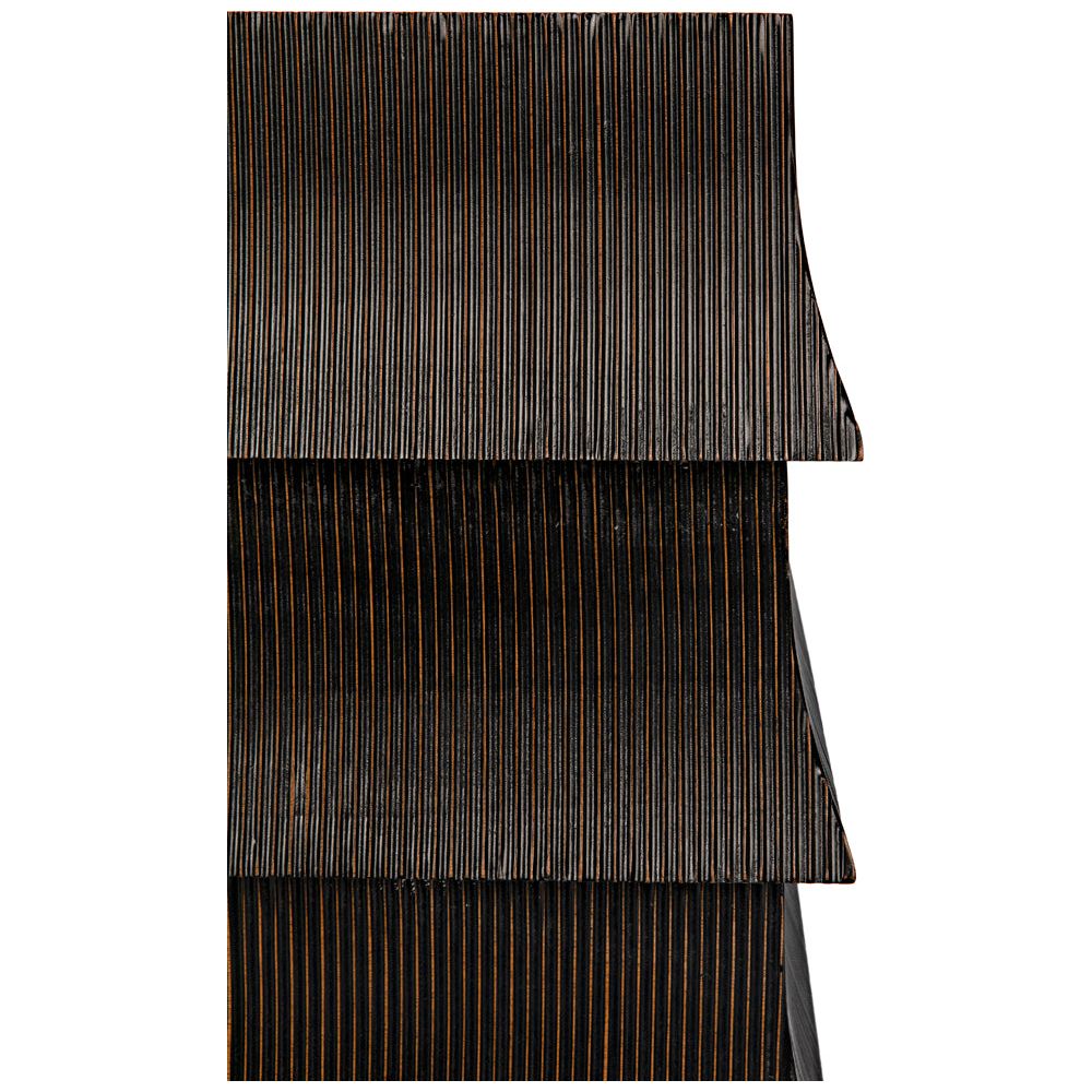 Ava Dresser, Hand Rubbed Black with Light Brown Highlights by NOIR