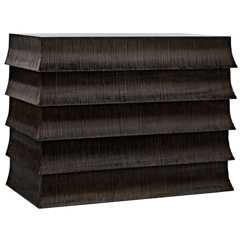 Ava Dresser, Hand Rubbed Black with Light Brown Highlights by NOIR