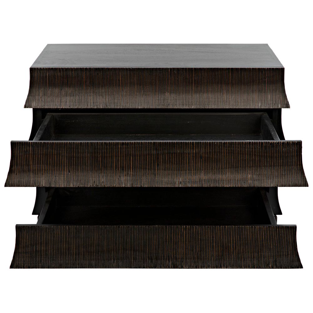 Ava Dresser, Hand Rubbed Black with Light Brown Highlights by NOIR