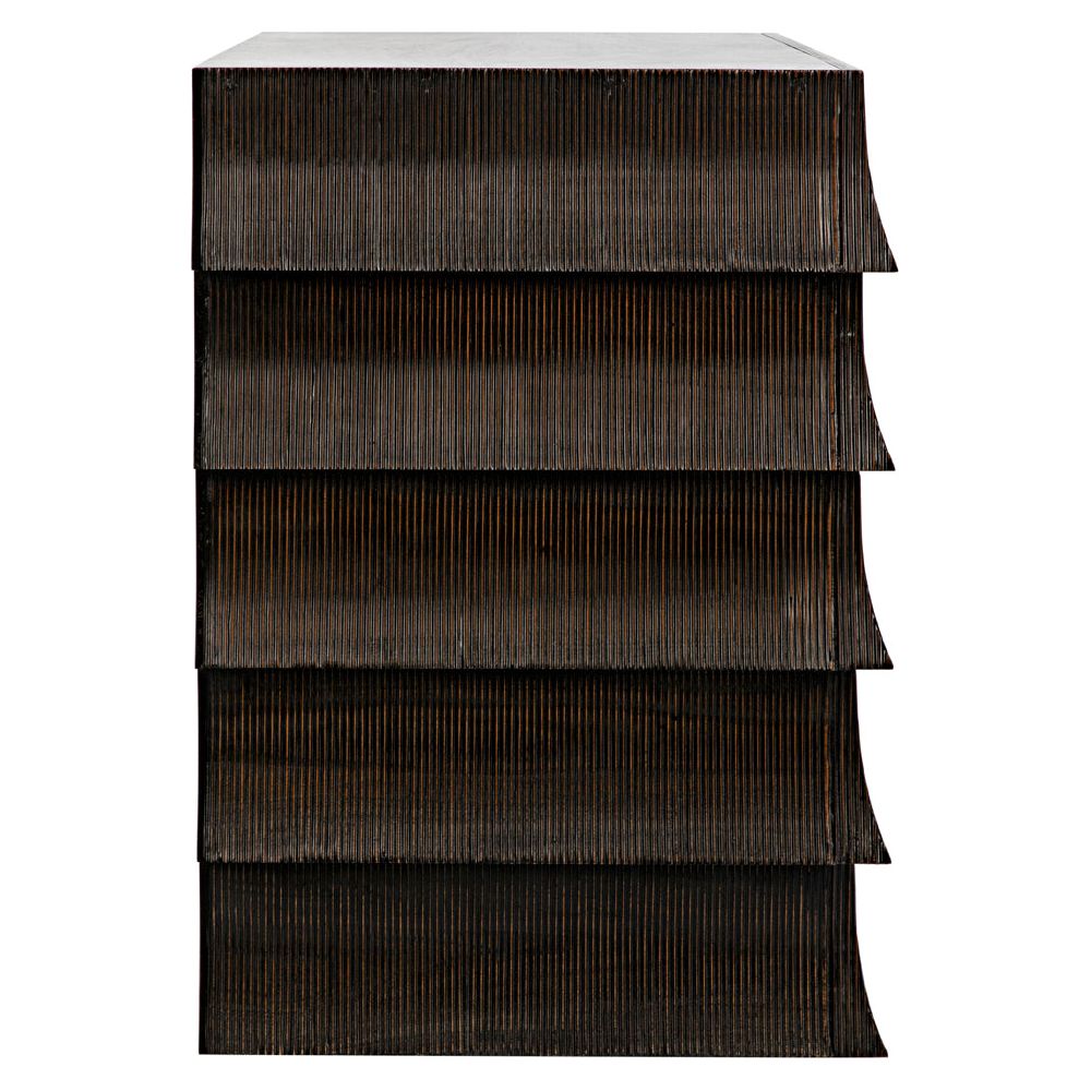 Ava Dresser, Hand Rubbed Black with Light Brown Highlights by NOIR