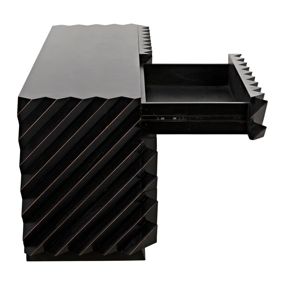 Hikaru Dresser, Hand Rubbed Black by NOIR