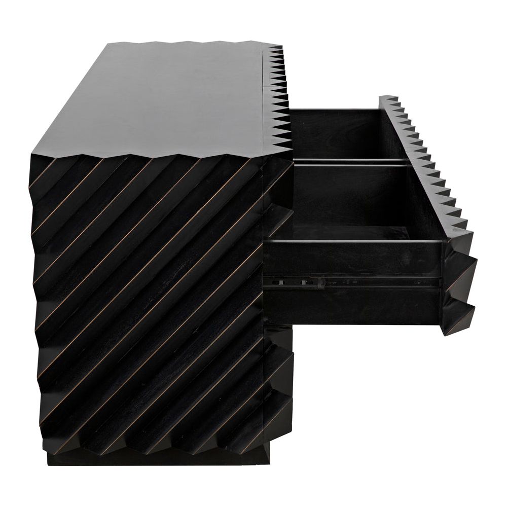 Hikaru Dresser, Hand Rubbed Black by NOIR
