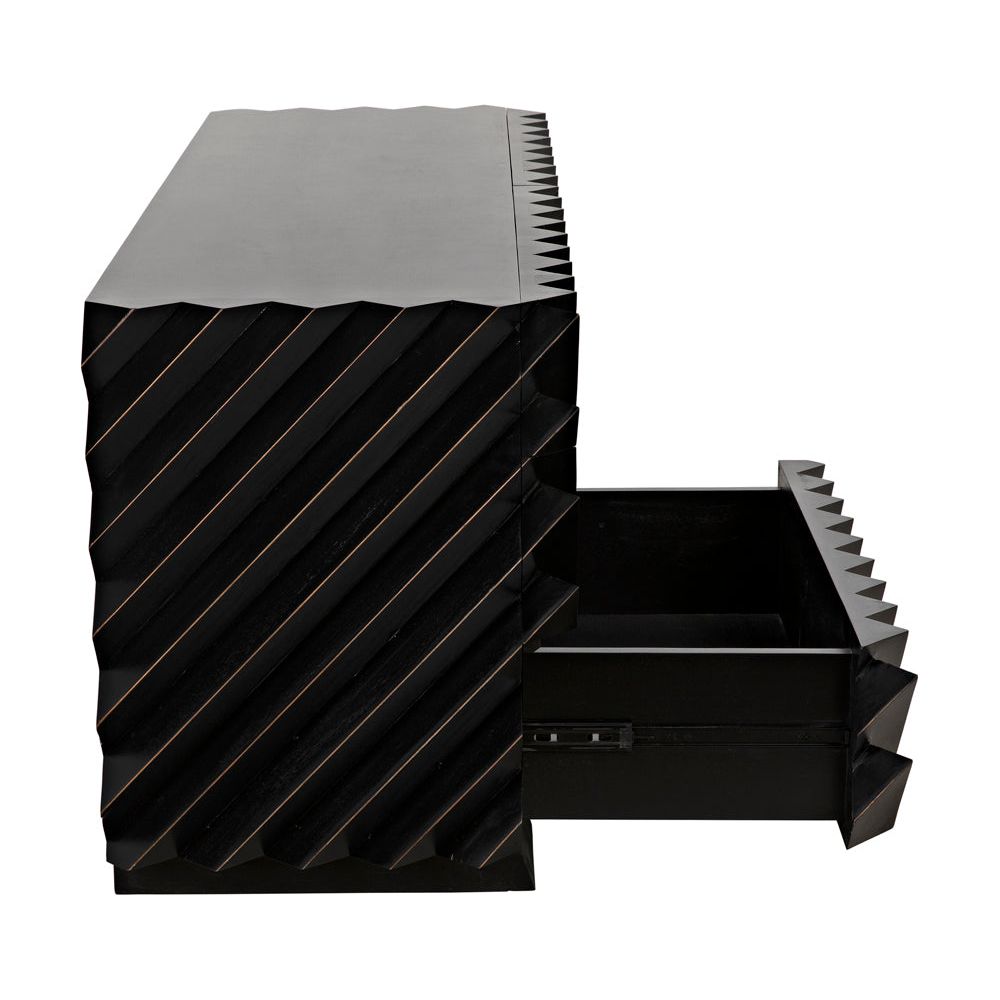 Hikaru Dresser, Hand Rubbed Black by NOIR