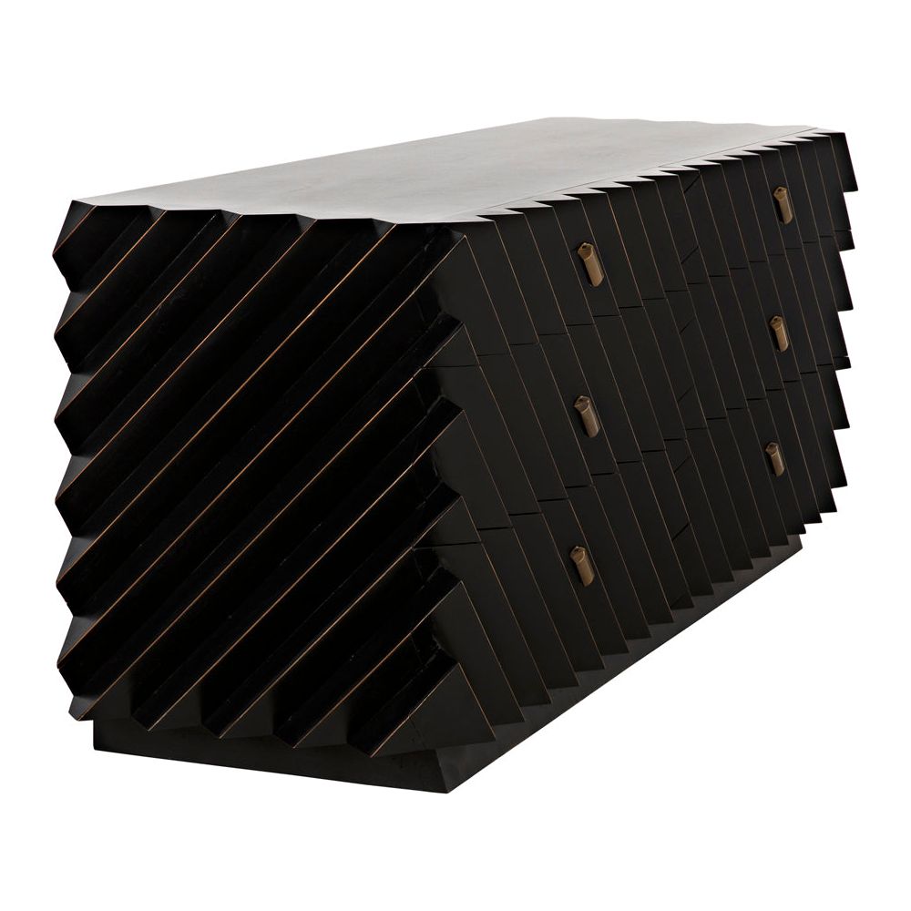 Hikaru Dresser, Hand Rubbed Black by NOIR