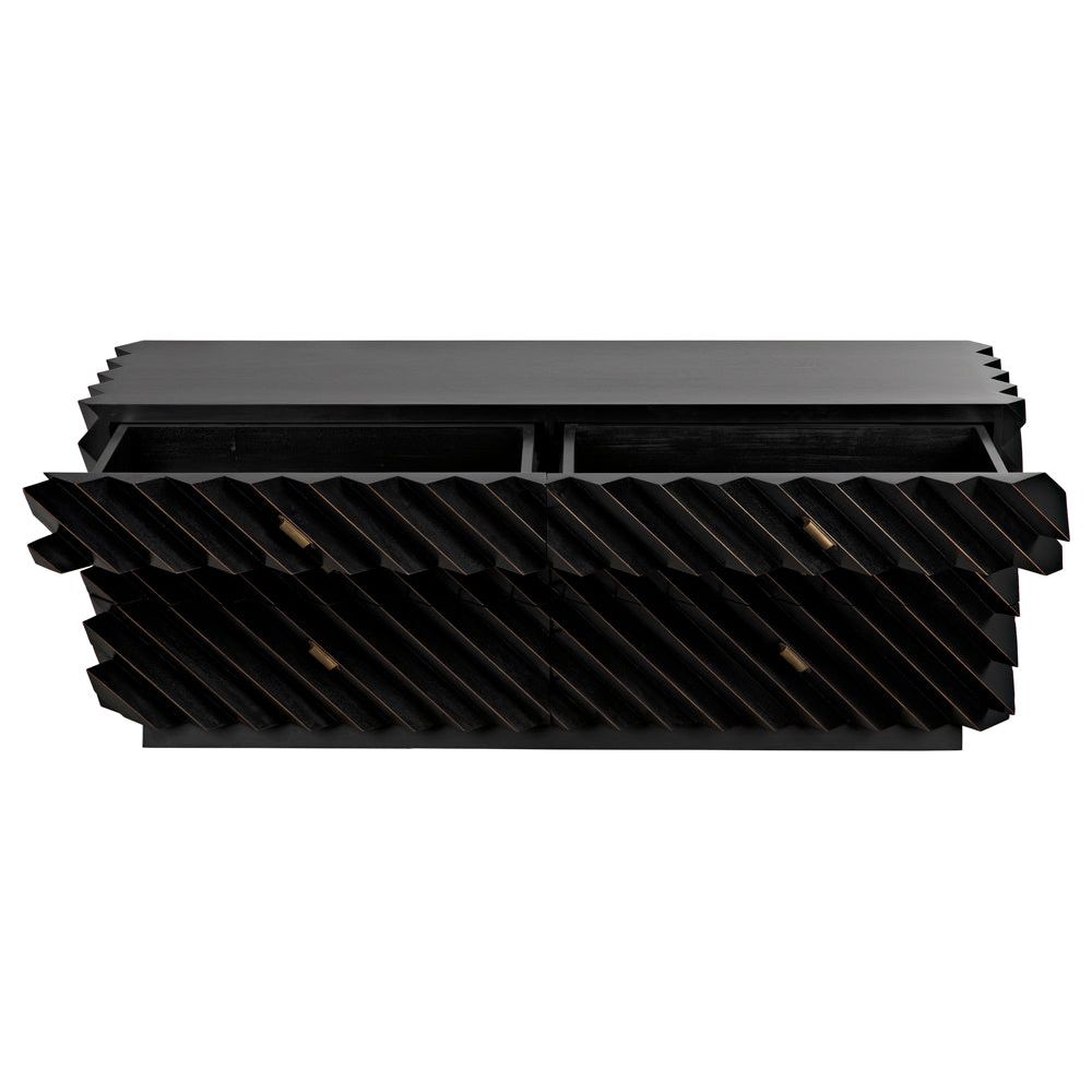 Hikaru Dresser, Hand Rubbed Black by NOIR