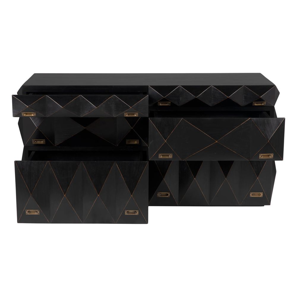 Allegra Dresser, Hand Rubbed Black by NOIR
