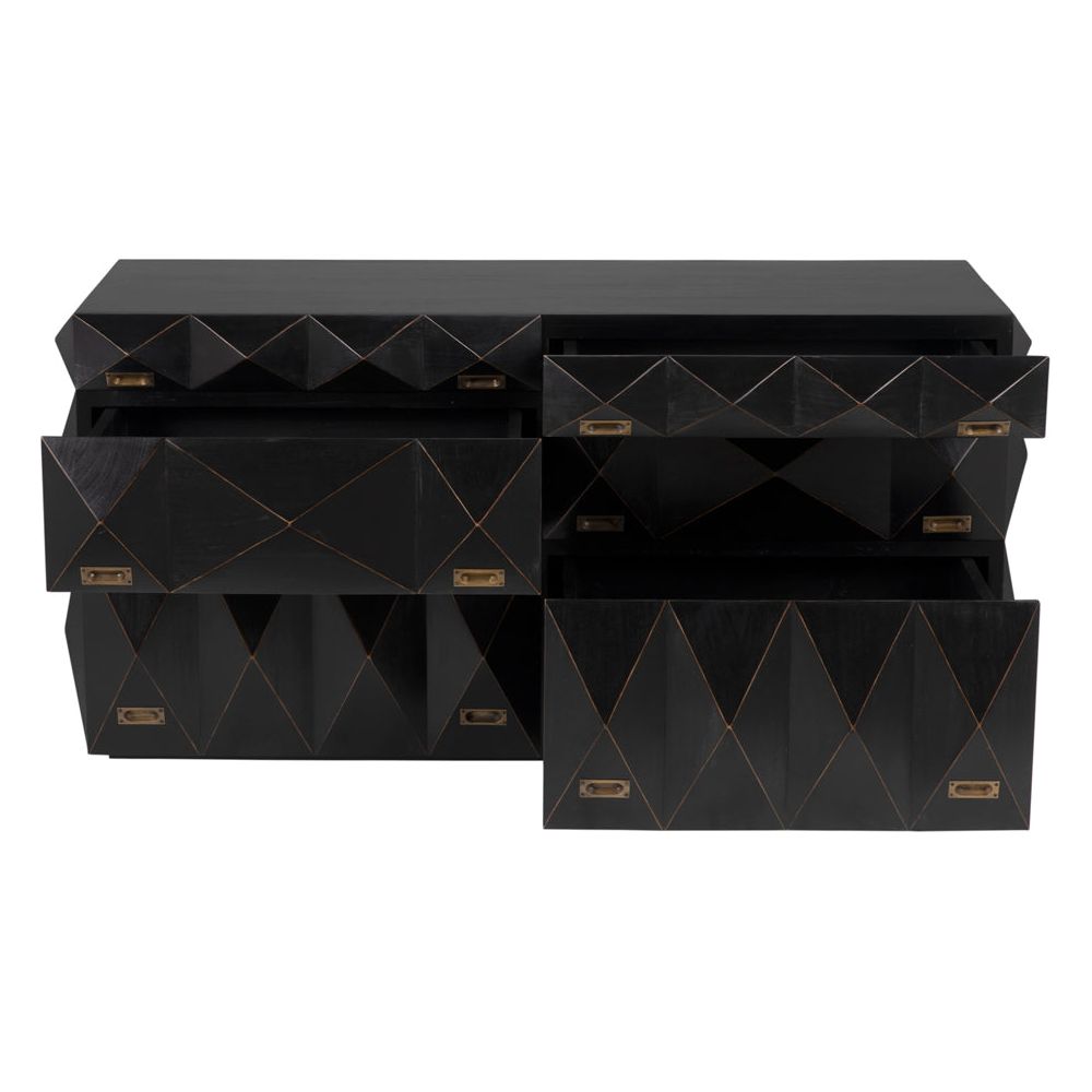 Allegra Dresser, Hand Rubbed Black by NOIR