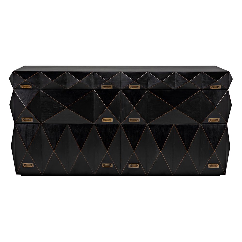 Allegra Dresser, Hand Rubbed Black by NOIR