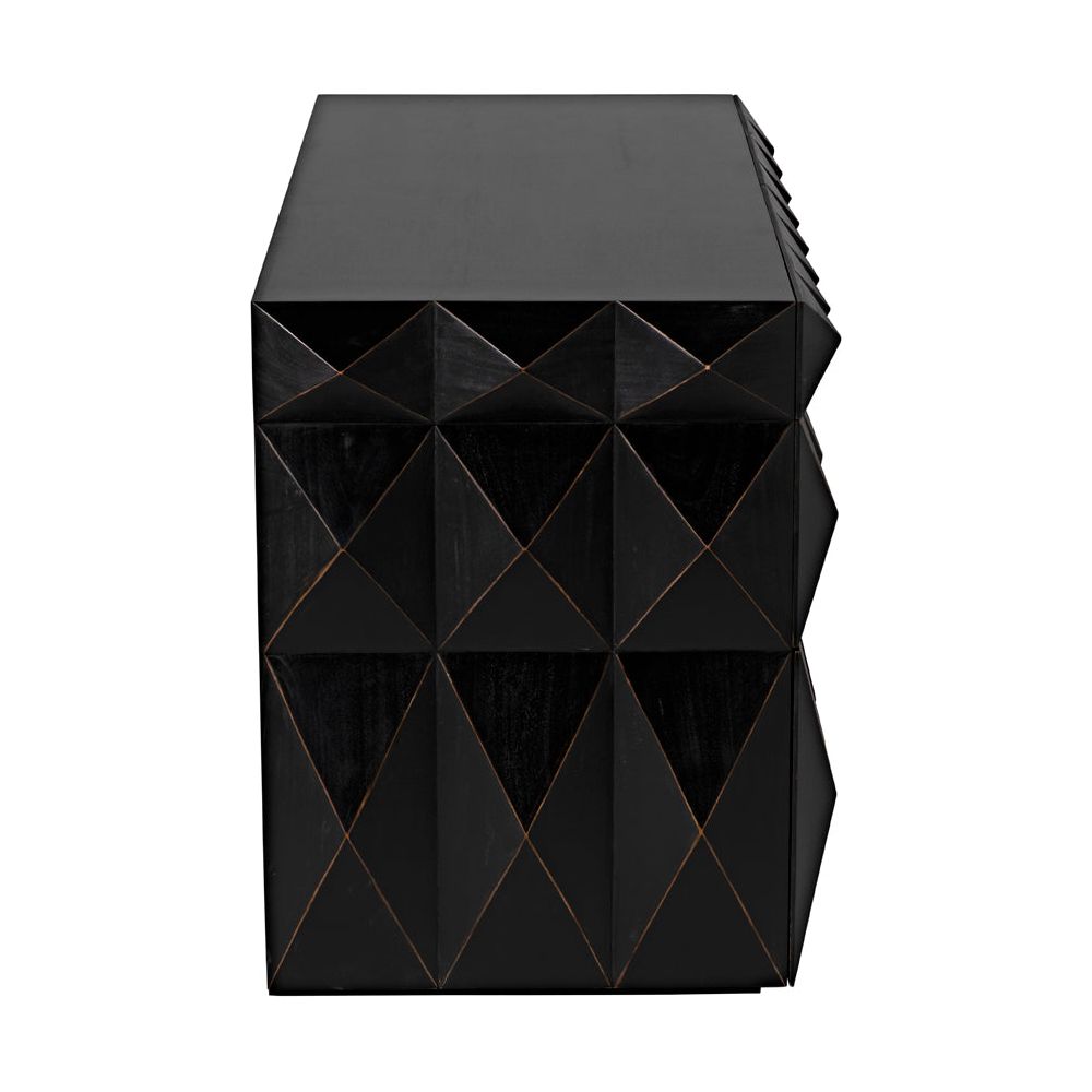 Allegra Dresser, Hand Rubbed Black by NOIR