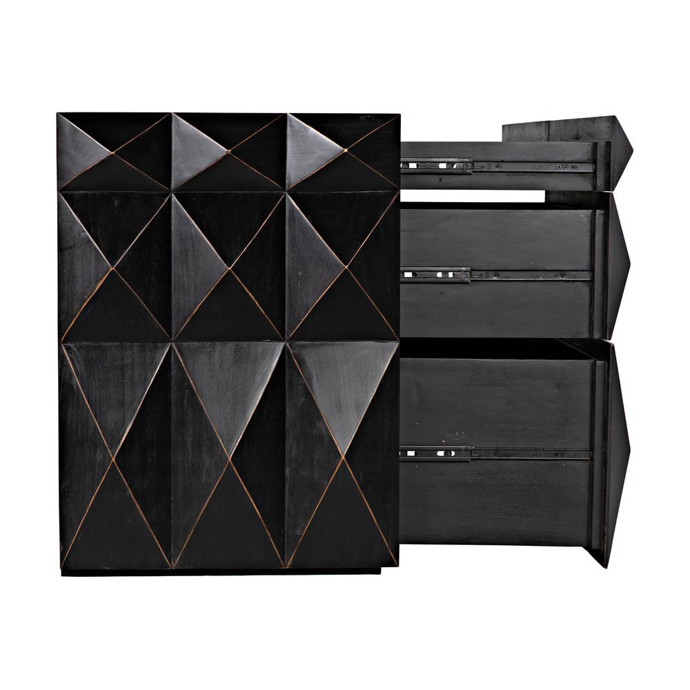 Allegra Dresser, Hand Rubbed Black by NOIR