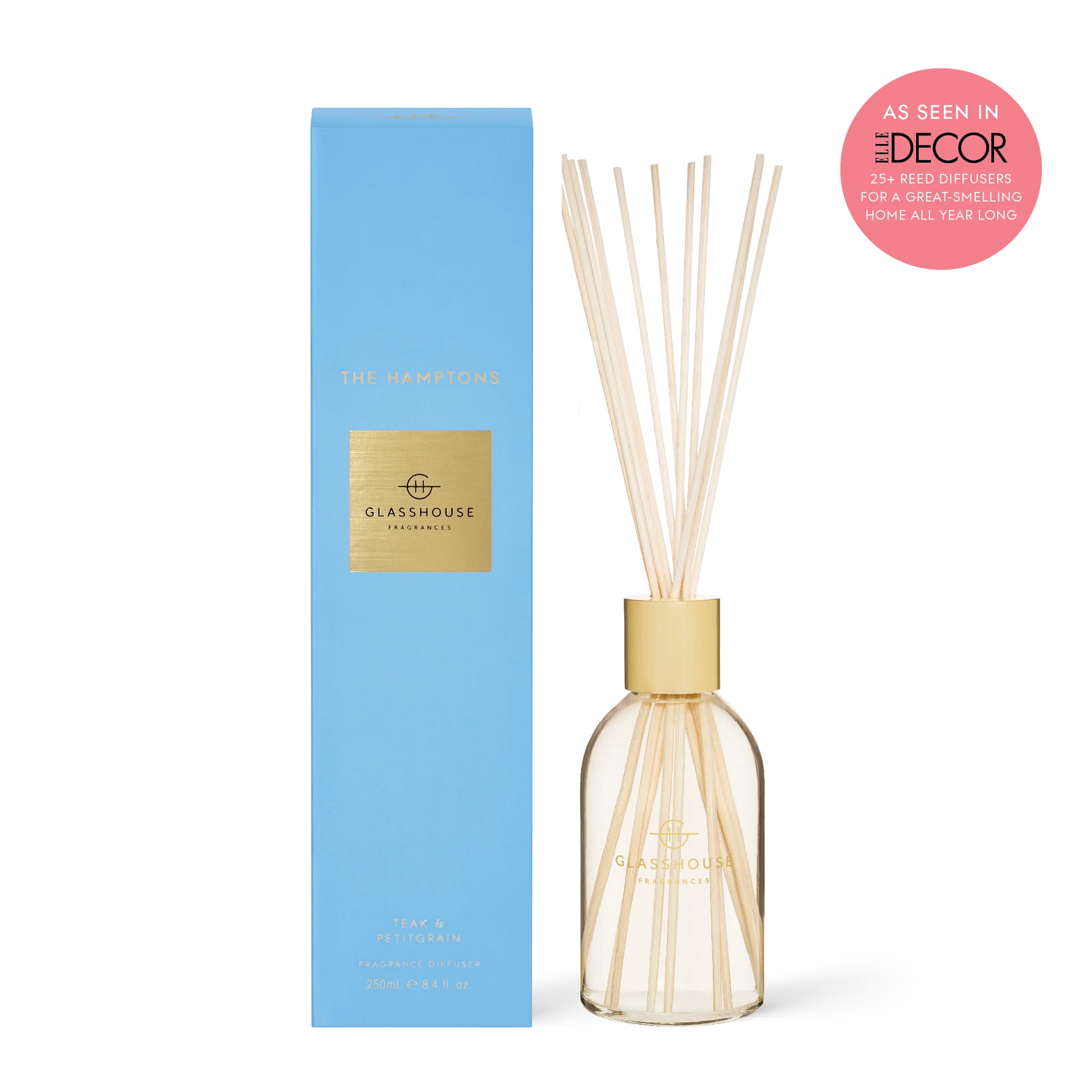 8.4fl oz The Hamptons Diffuser by Glasshouse Fragrances