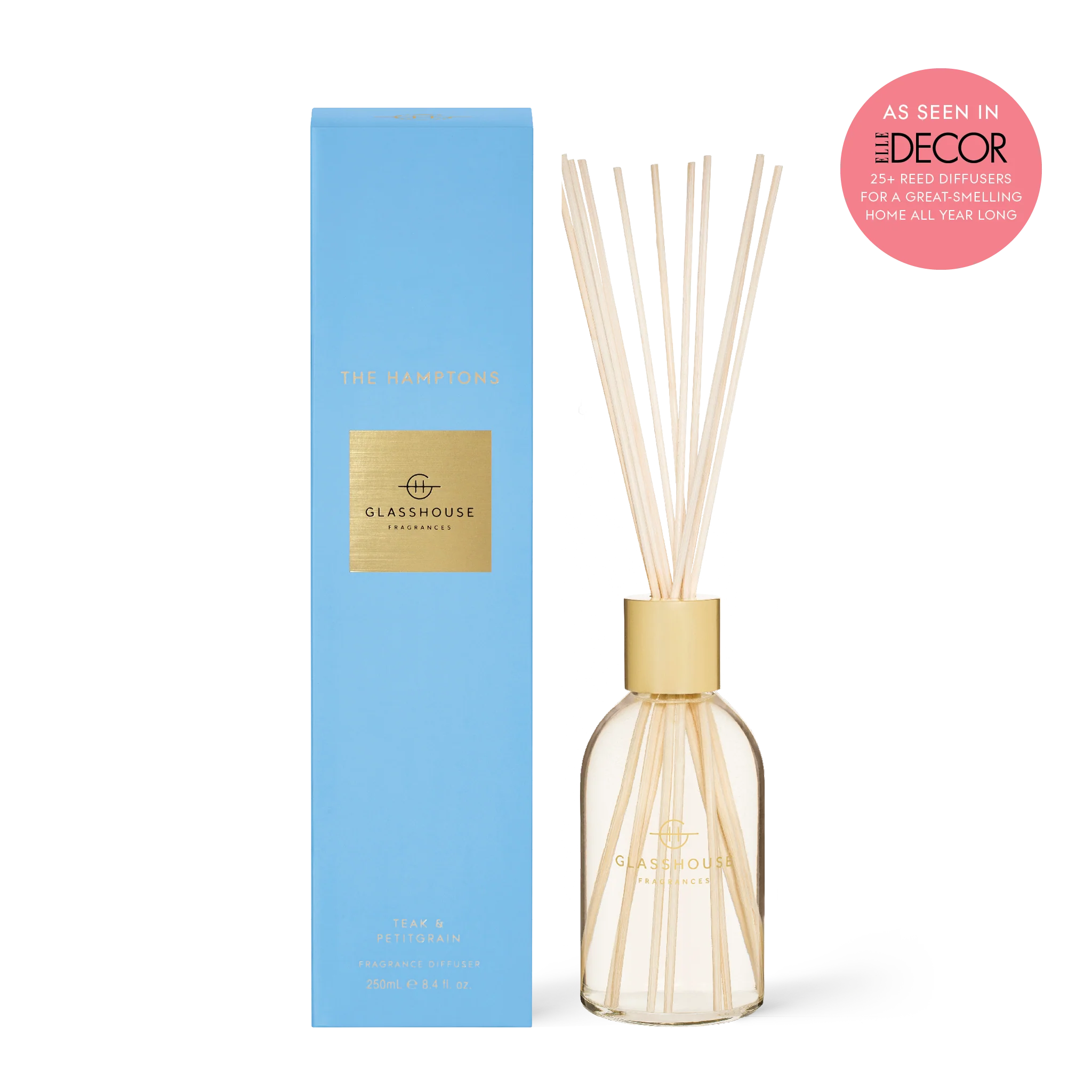8.4fl oz The Hamptons Diffuser by Glasshouse Fragrances