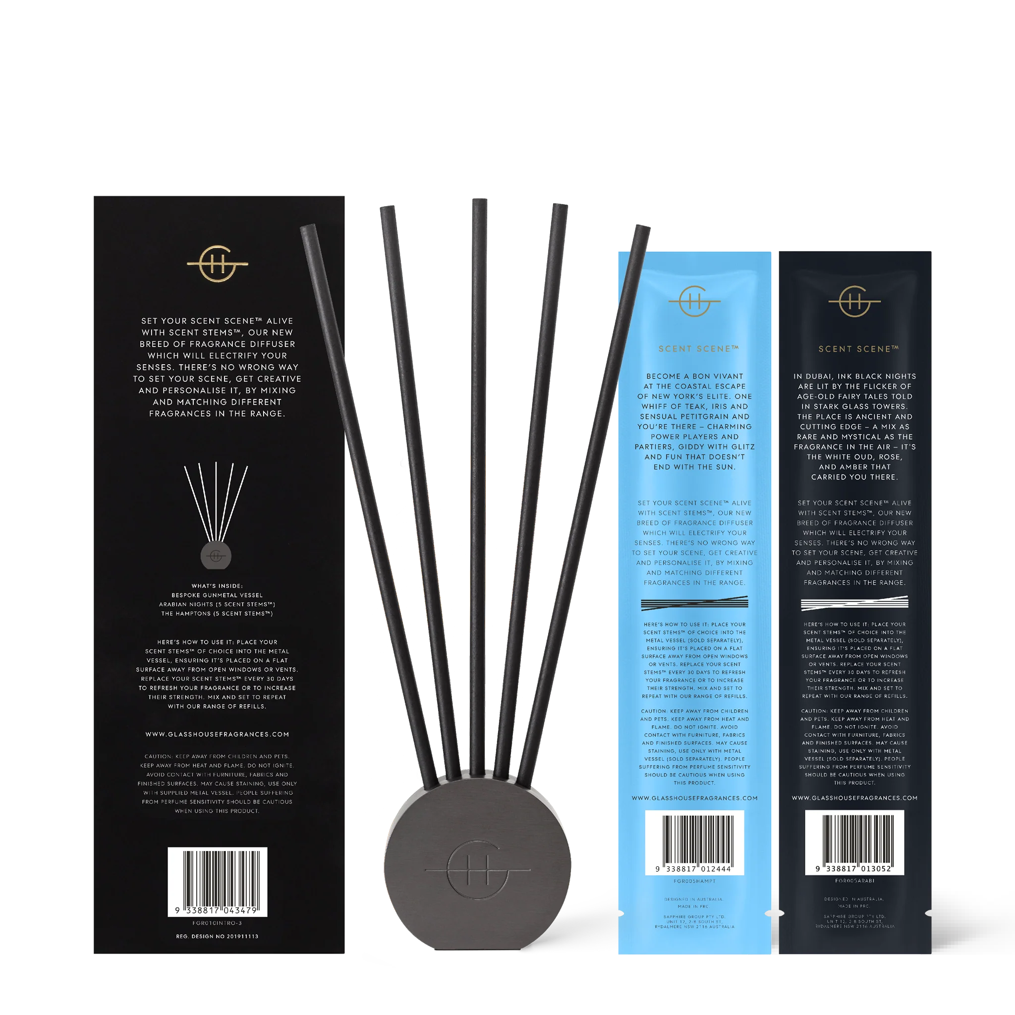 Scent Scene Duo- Hamptons & Arabian Nights by Glasshouse Fragrances