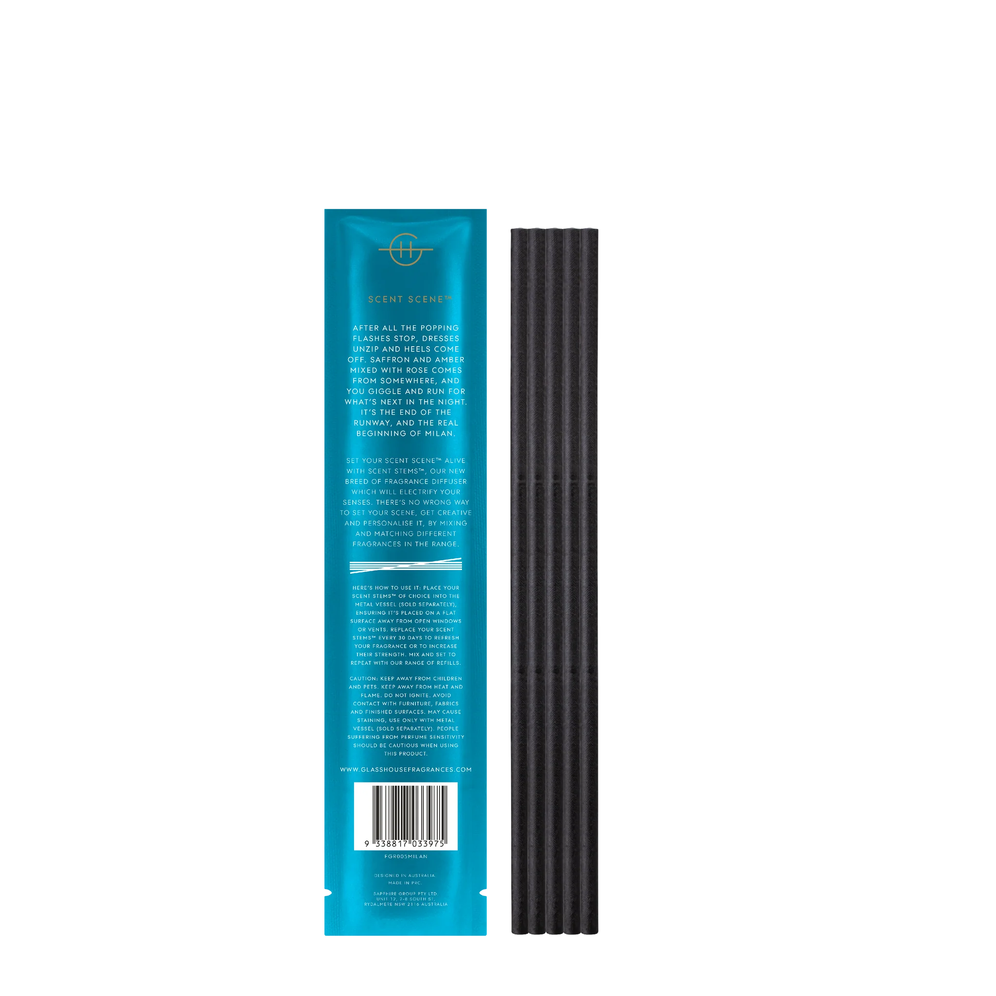 Midnight in Milan – Replacement Scent Stems™ by Glasshouse Fragrances