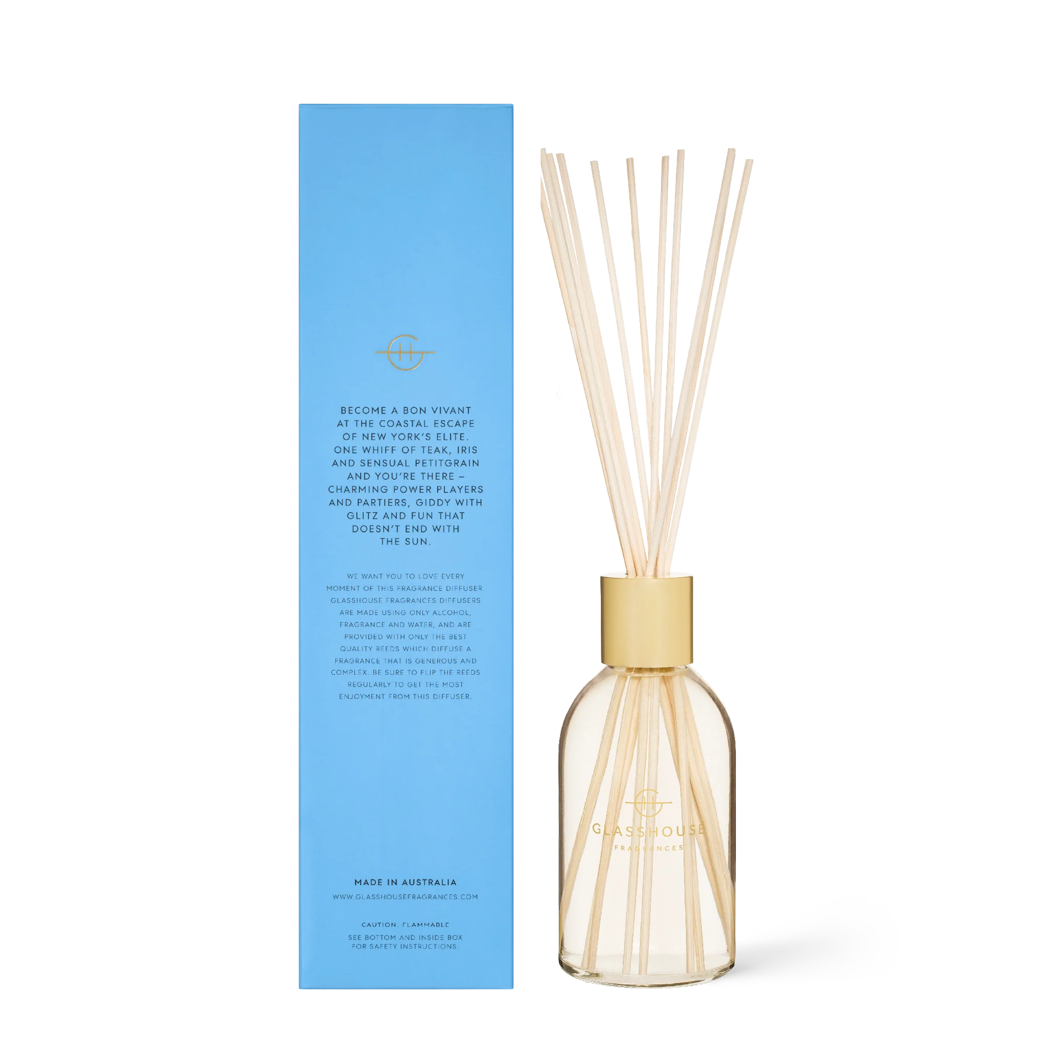 8.4fl oz The Hamptons Diffuser by Glasshouse Fragrances