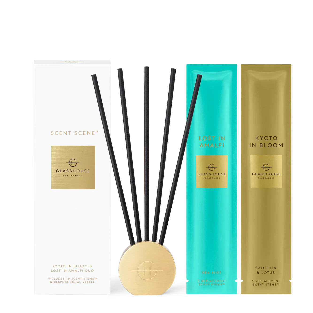 Scent Scene Duo – Lost in Amalfi & Kyoto in Bloom by Glasshouse Fragrances