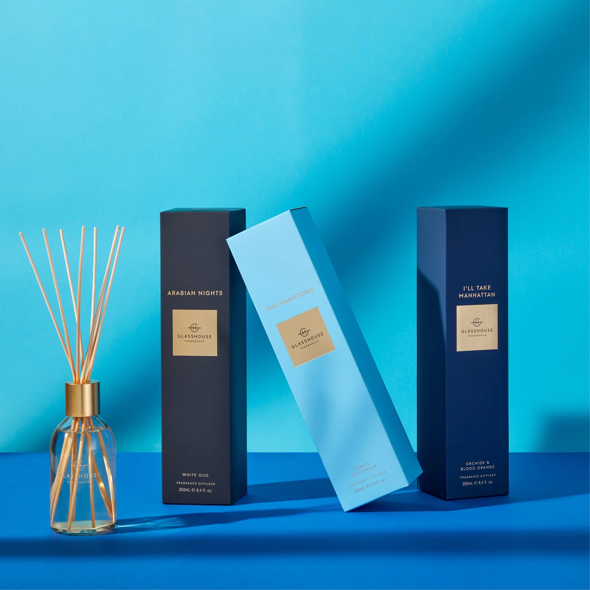 8.4fl oz The Hamptons Diffuser by Glasshouse Fragrances