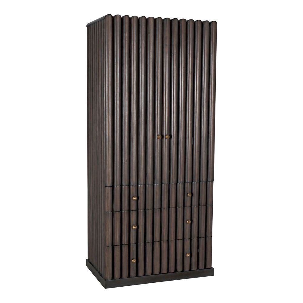 Amunet Hutch, Pale Rubbed with Light Brown Trim by NOIR
