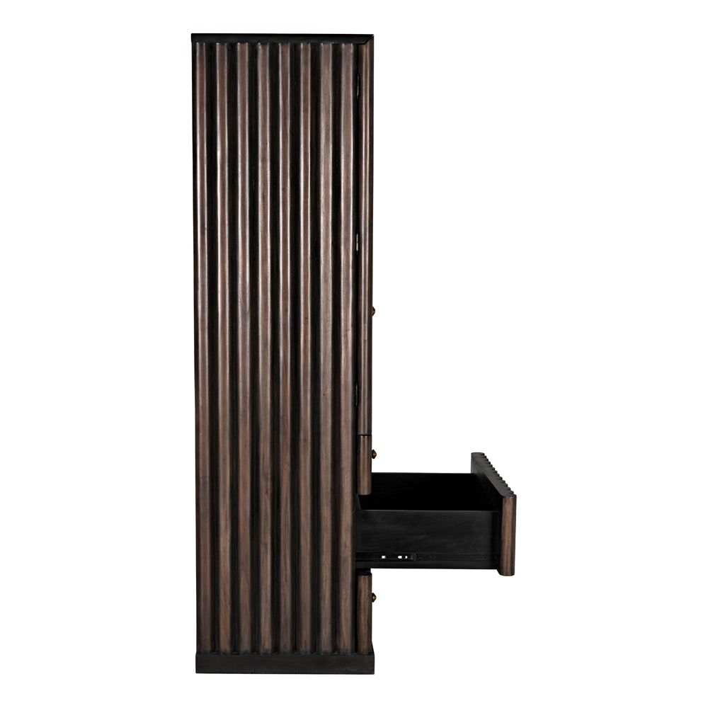 Amunet Hutch, Pale Rubbed with Light Brown Trim by NOIR