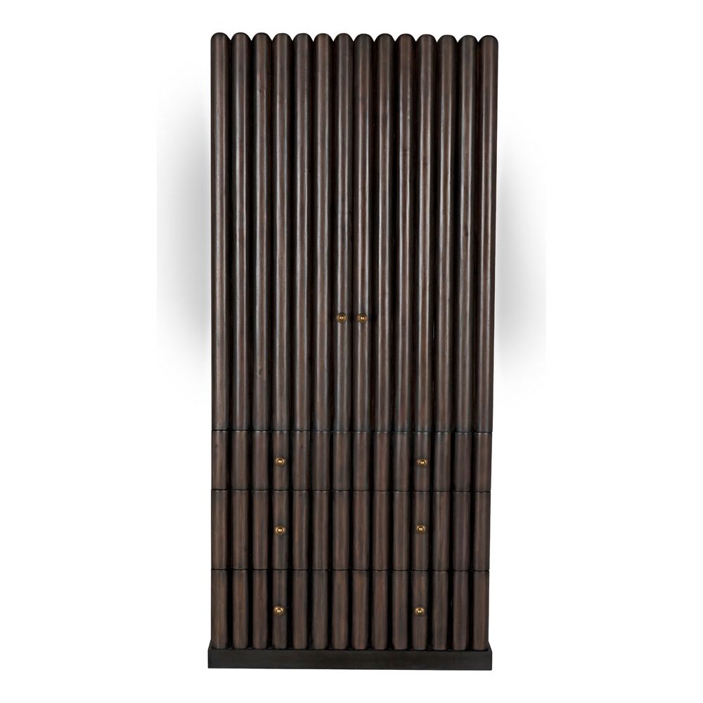 Amunet Hutch, Pale Rubbed with Light Brown Trim by NOIR