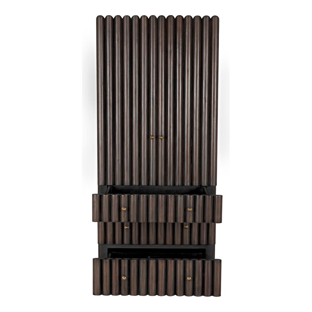Amunet Hutch, Pale Rubbed with Light Brown Trim by NOIR