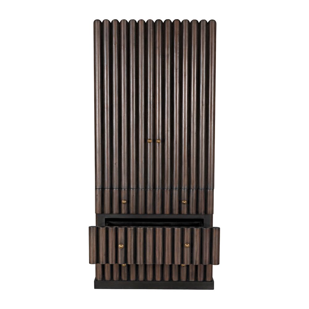 Amunet Hutch, Pale Rubbed with Light Brown Trim by NOIR