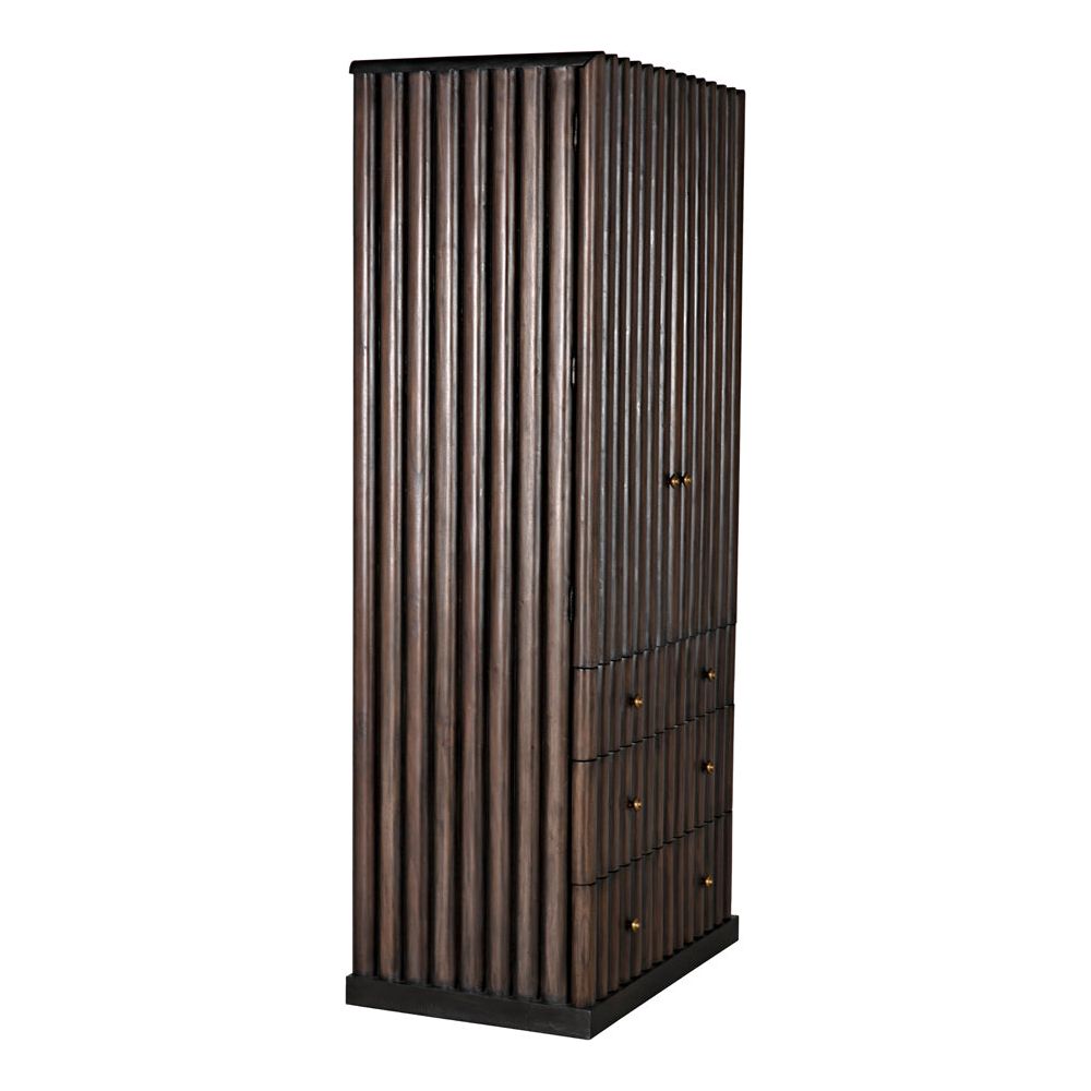 Amunet Hutch, Pale Rubbed with Light Brown Trim by NOIR