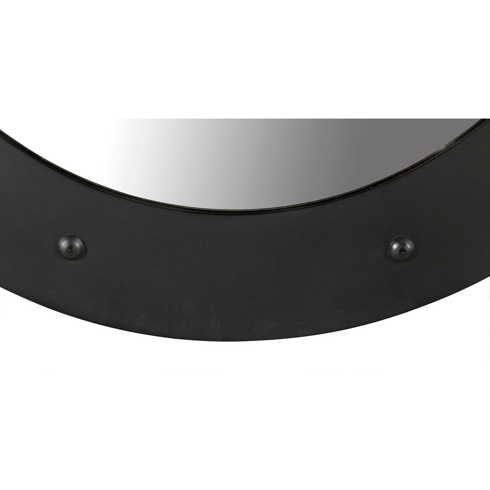 Clay Mirror, Large, Black Iron by NOIR