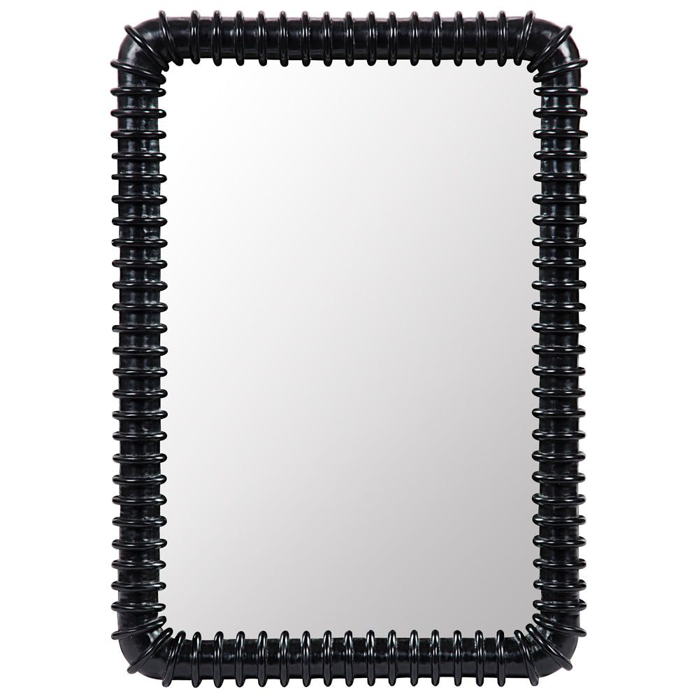 Toshi Mirror, Hand Rubbed Black by NOIR