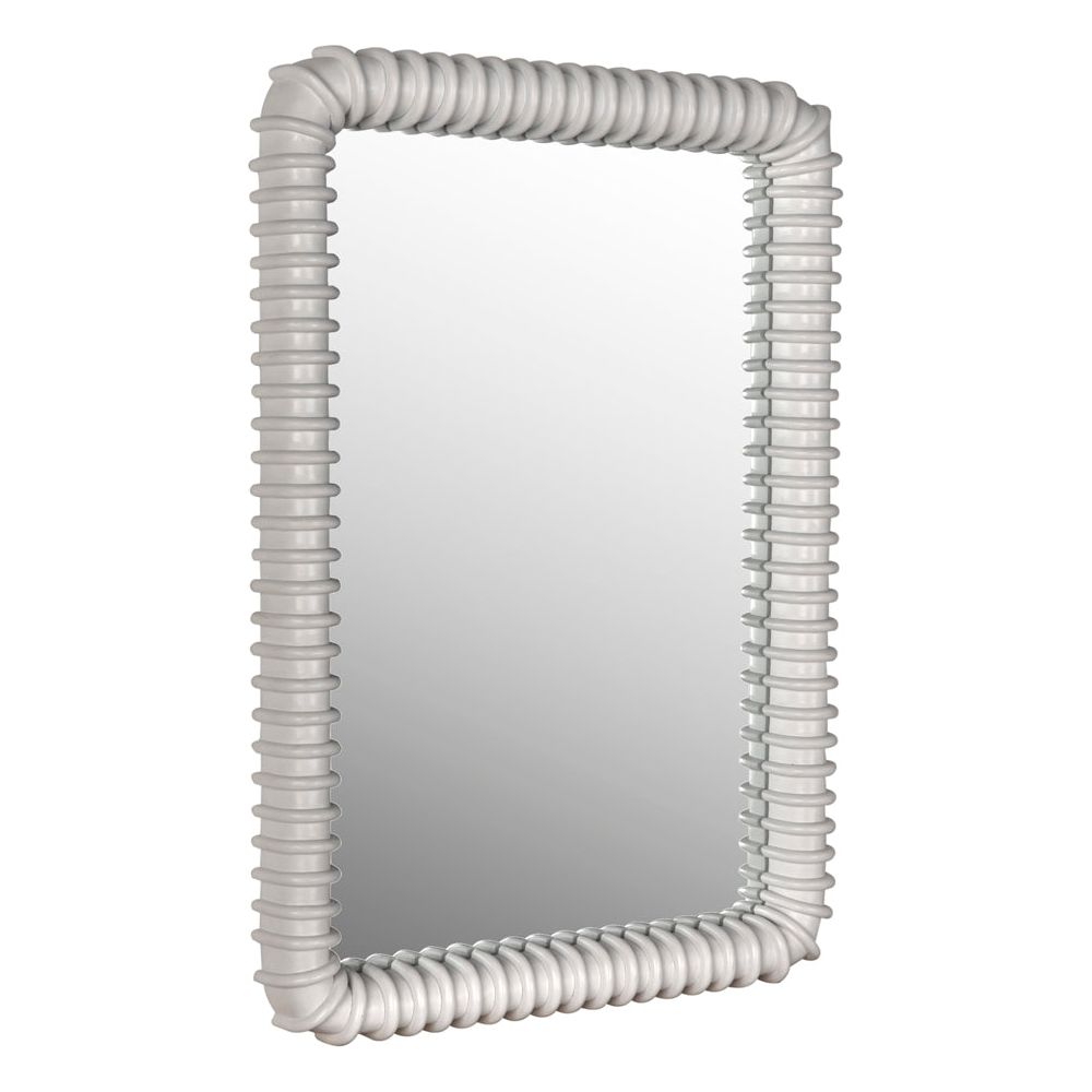 Toshi MIrror, Solid White by NOIR